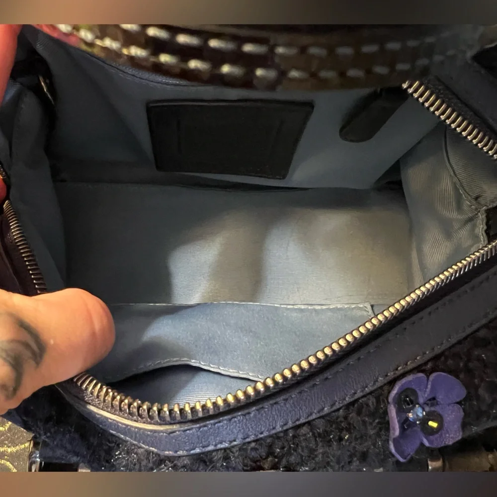 Coach blue tweed